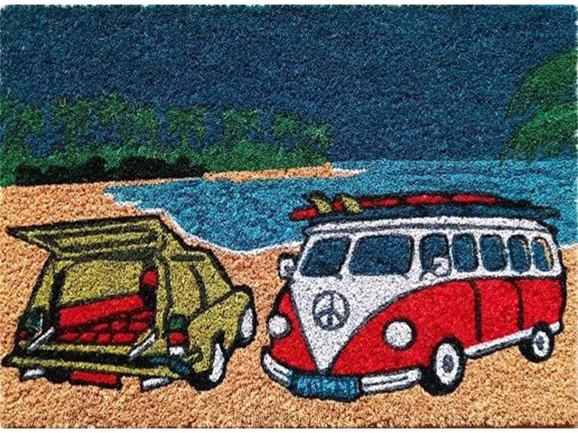 LATEX COIR, VW'S BEACH 40X55CM