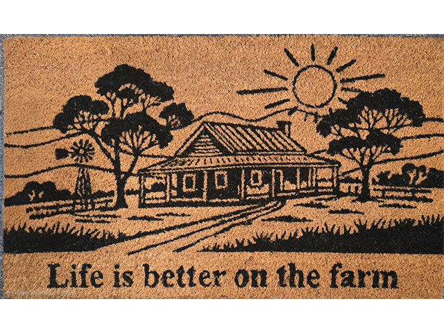 COIR BACKED COUNTRY HOUSE 45X75CM