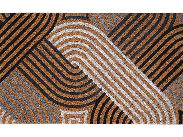 COIR BACKED GEOMETRIC 45X75CM
