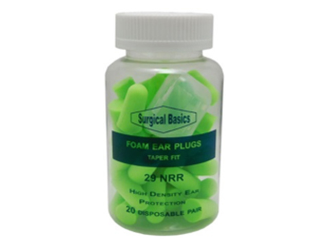 S/BASICS FOAM EAR PLUGS GREEN 20PR