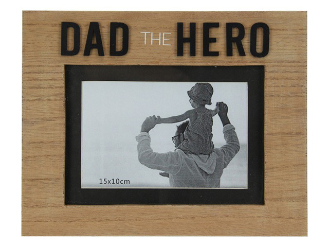 5X7CM DAD THE HERO PHOTO FRAME QTY 4