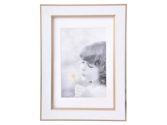 WHITE GOLD FRAME 4X6