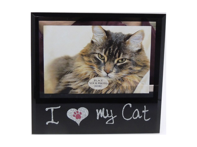 FRAME I LOVE MY CAT 18X18CM