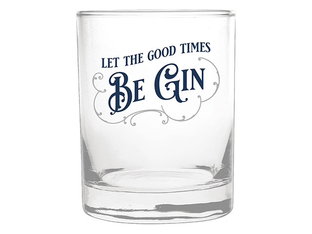 GOOD TIMES TOP SHELF ROCKS GLASS