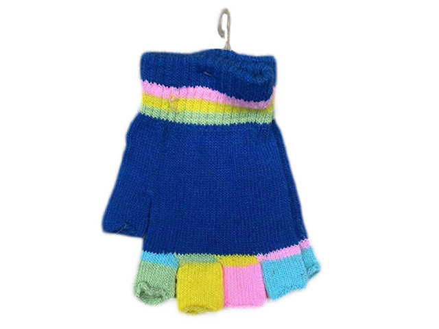 WINTER GLOVES KIDS FINGERLESS 13CM ASST SOLD QTY12