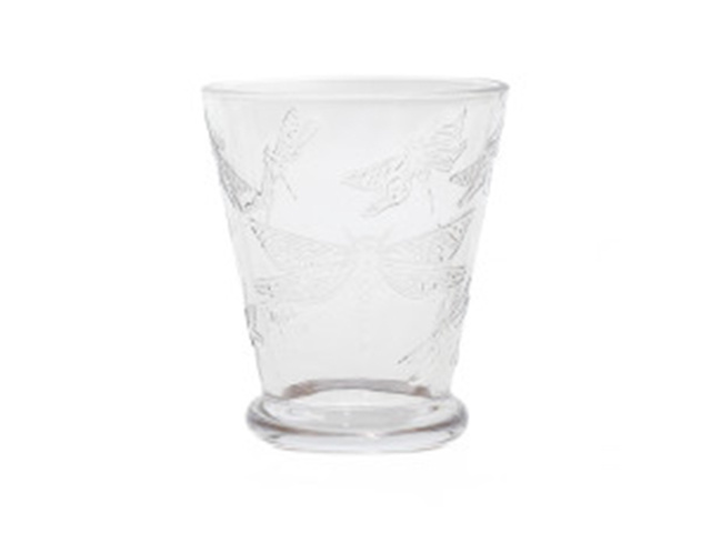 GLASS DRAGONFLY 8.8X10.5CM QTY 6