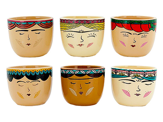 POT FACE 8.5X7CM 6ASST SOLD QTY 12