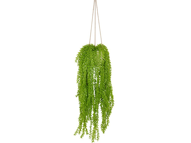100CM LIGHT GREEN HANGING PLANT IN POT QTY 4