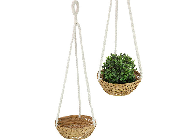 16CM MACRAME POT HANGER QTY 4