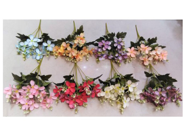 FLOWER BUNCH 5PETAL WILD FLOWERS 18 HEAD 7ASST SOLD QTY12