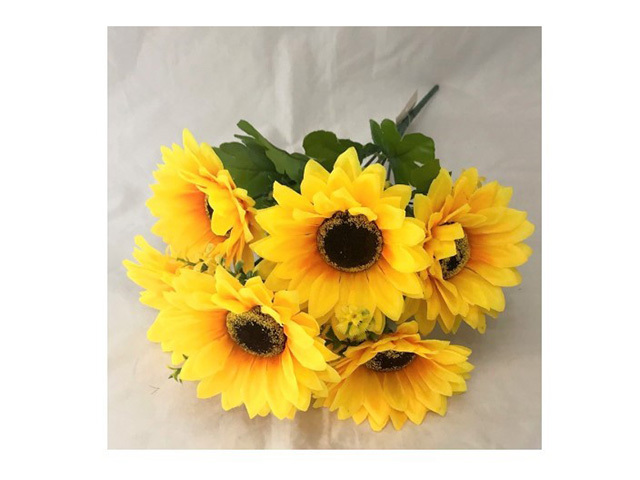 FLOWER SUNFLOWER 7HEADS 10CM DIA 31CM