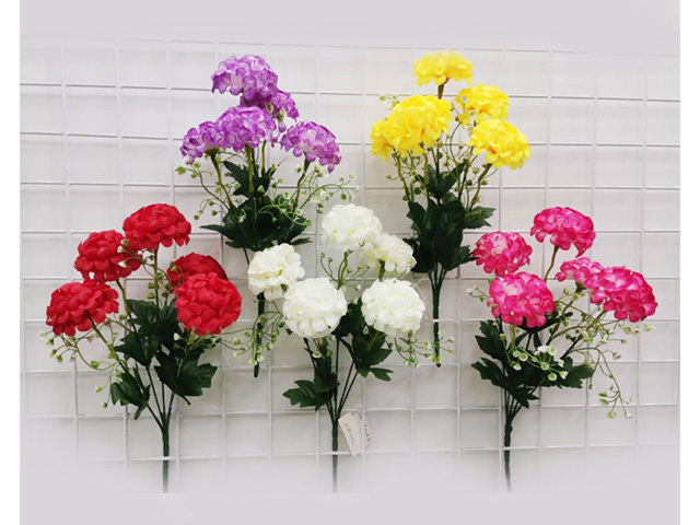 FLOWER BUNCH - 5HD BALL SHAPE FLOWER 5ASST SOLD QTY12