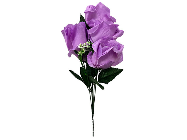 PURPLE BUNCH FLOWER 5 HEAD 35CM SOLD QTY12
