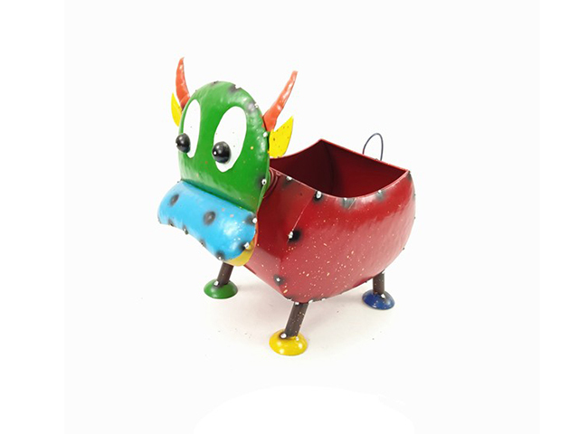 METAL BULL POT 33.5CM SOLD QTY2