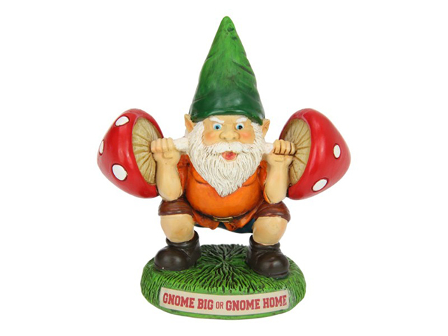 12CM WEIGHT LIFTER GNOME