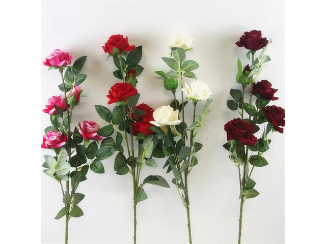 FLOWER LONG 5 HEAD ROSES SOLD QTY12
