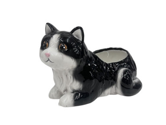 PLANTER CAT CRAWEL 19.1X11.2X12CM