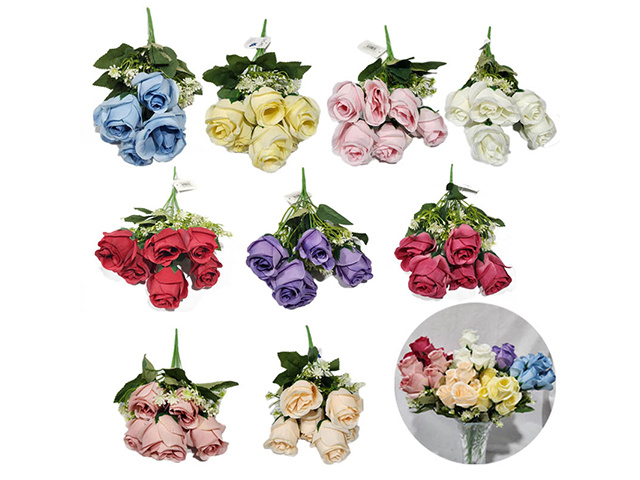 FLOWER BUNCH 6HD ROSES QTY 12
