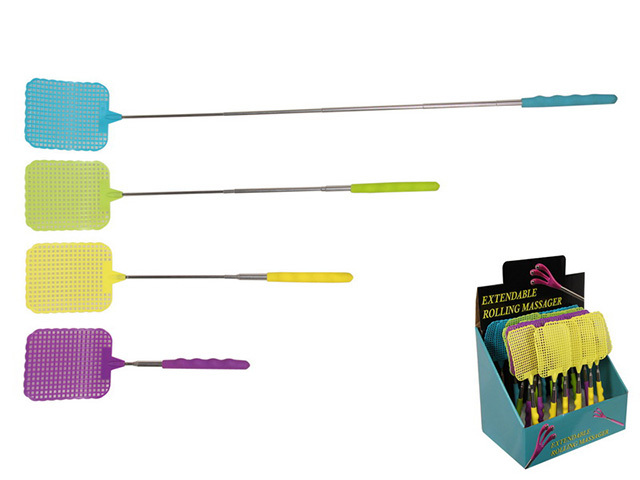 58CM EXTENDABLE FLY SWATTER 4ASST UN25