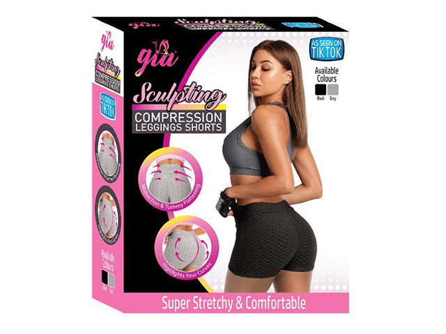 GIA SCULPTING COMPRESSION WORK OUT SHORTS