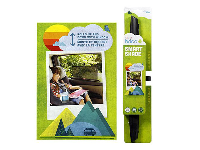 BRICA SMART CAR SHADE W/SUCTION HOOK SOLD QTY3