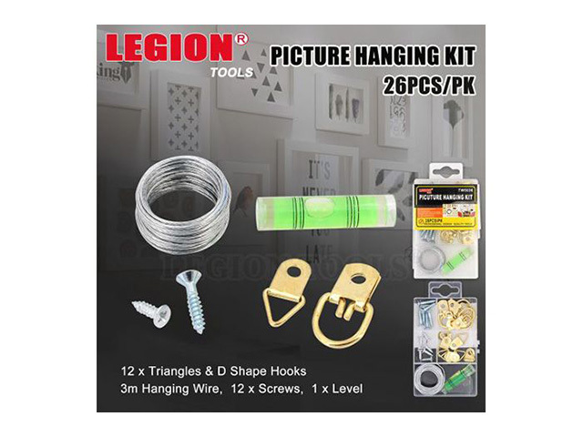 PICTURE HANGING KIT PACK OF 26