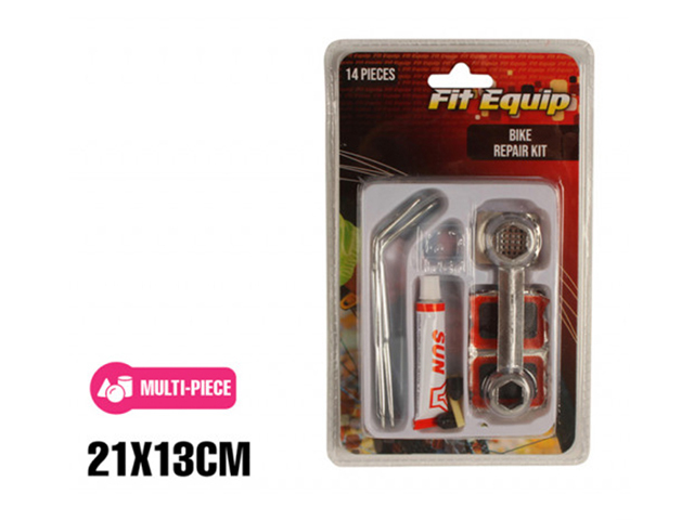 BIKE REPAIR KIT 14PC 21X13CM
