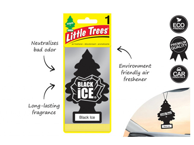 LITTLE TREE 1 PACK BLACK ICE SOLD QTY12