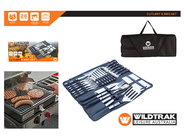 26PC CUTLERY AND BBQ SET
