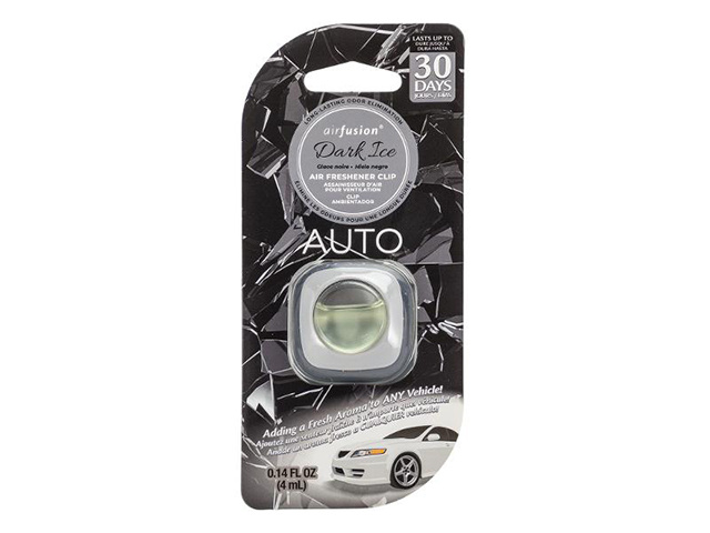 AIR FUSION AIR FRESHENER CLIP BLACK ICE 4ML SOLD QTY12