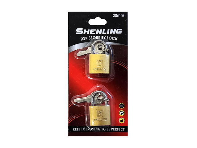 METAL PADLOCK 20MM 2PK