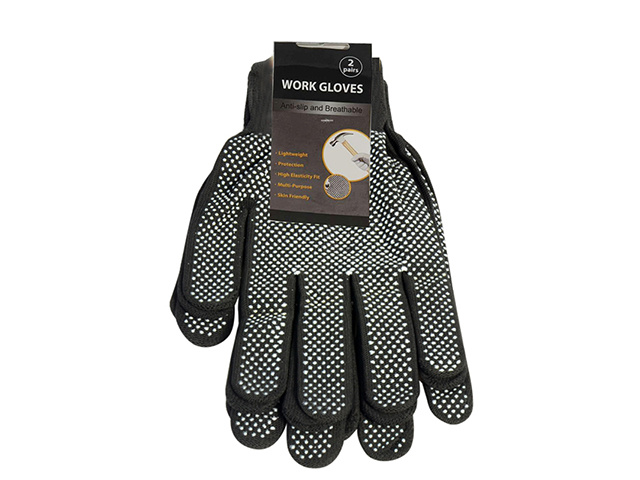 GLOVES NYLON W/GRIP DOTS SOLD QTY6
