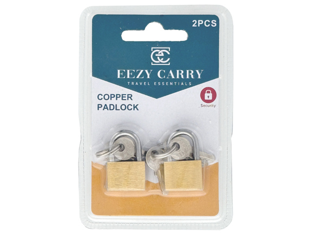 PADLOCK COPPER 20MM 2PC