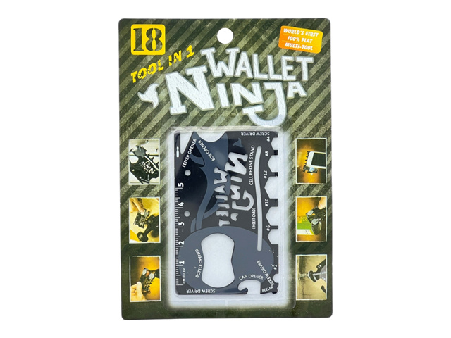 WALLET NINJA 18 IN 1 MULTI TOOL