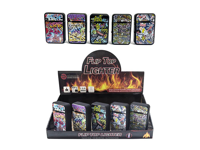 FLIP TOP LIGHTER GRAFFITI UN20