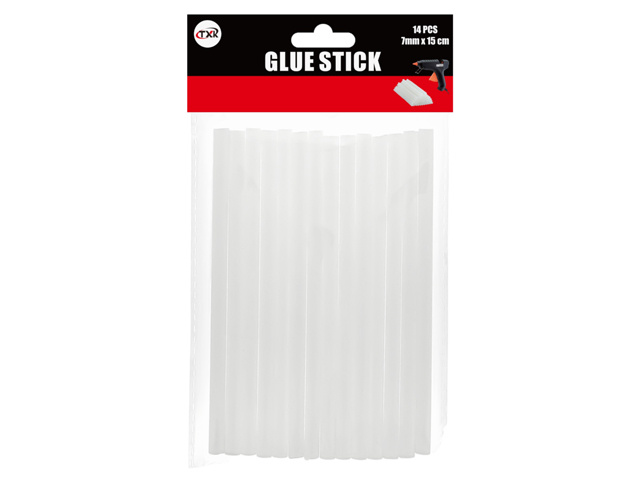 HOT GLUE STICK 0.7X15CM 14PC