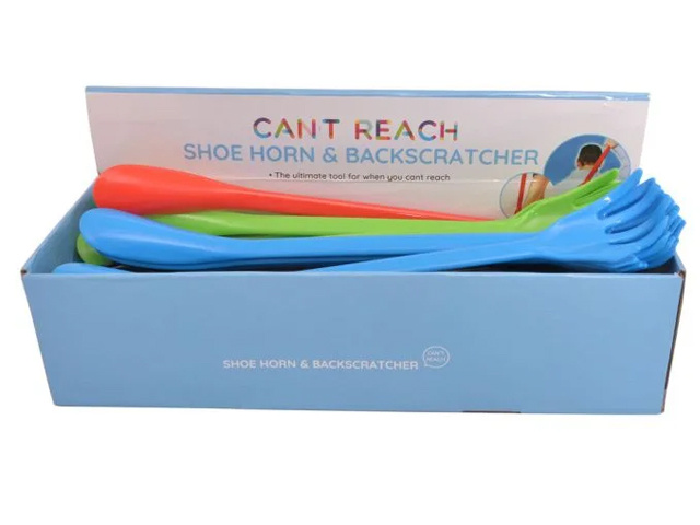 SHOE HORN AND BACK SCRATCHER 4ASST UN24