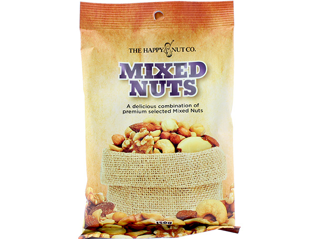 HAPPY NUT MIXED NUT 150G SOLD QTY12