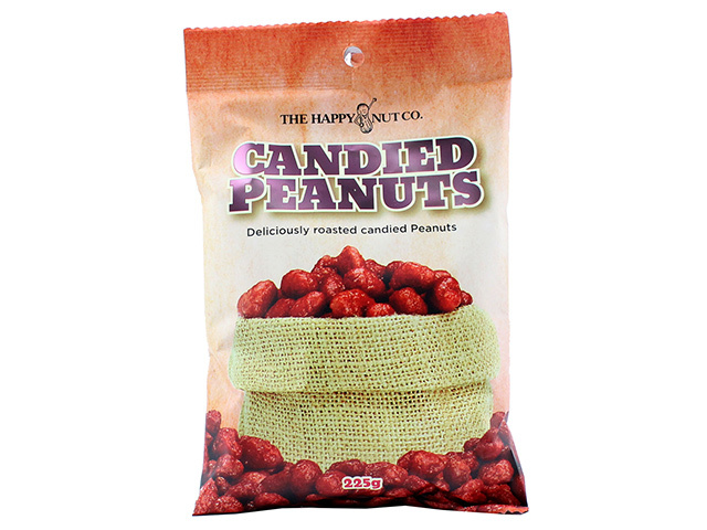 HAPPY NUT CANDIED PEANUT 225G SOLD QTY 12