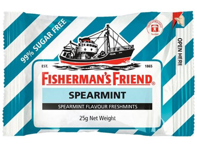 FISHERMANS FRIEND SPEARMINT 25G SUGAR FREE UN24