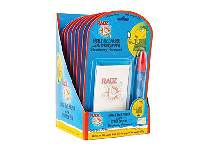 RADZ EDIBLE PAPER WITH LIQUID PEN 23G UN8