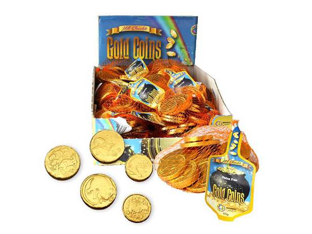 MILK CHOCOLATE COINS 65G UN30