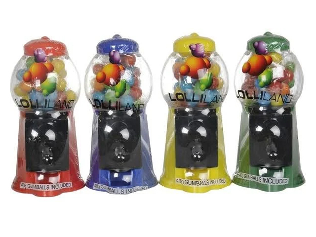 GUMBALL MACHINE 40G 4ASST UN24