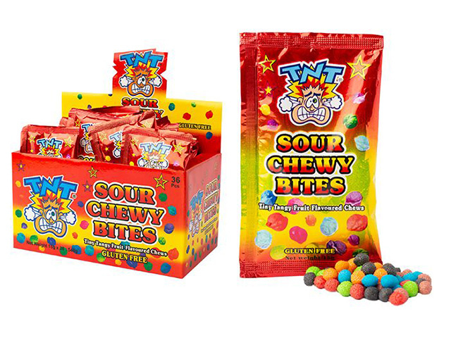 TNT SOUR CHEWY BITES 15G UN36