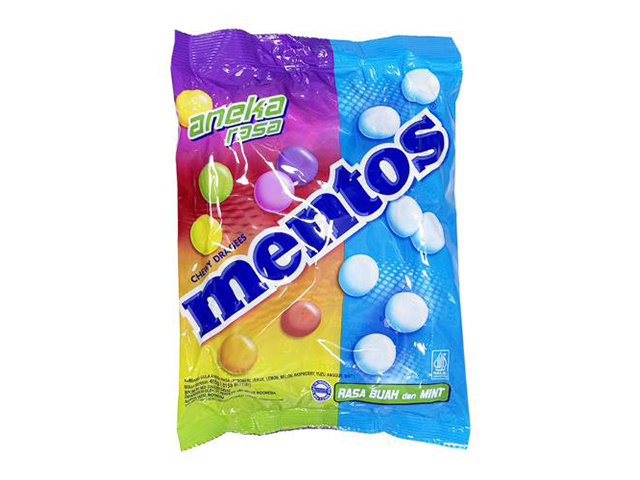 MENTOS MINT FRUIT 150PC 405G SOLD QTY12