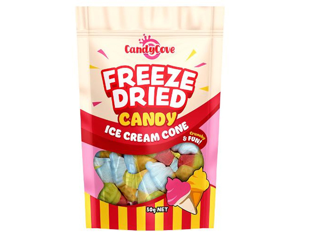 CANDYCOVE FREEZE DRIED CANDY ICE CREAM CONE 50G UN12