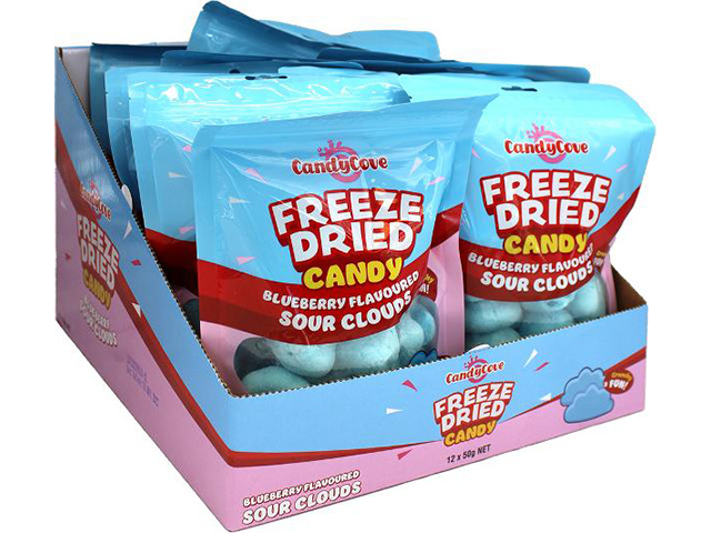 CANDY COVE FREEZE DRIED CANDY SOUR CLOUDS 50G UN12