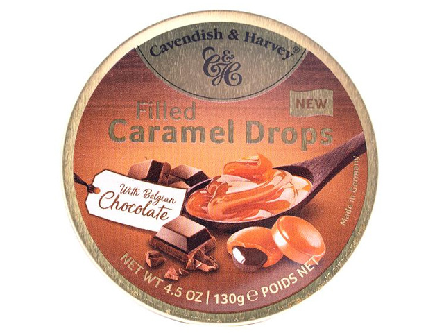 CAVENDISH CARAMEL WITH CHOCO FILL 130G UN12