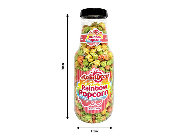 CANDYCOVE POPCORN RAINBOW 260G SOLD QTY 20