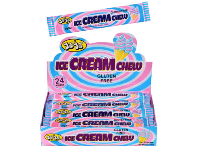 JOJO ICE CREAM CHEW 25G UN24